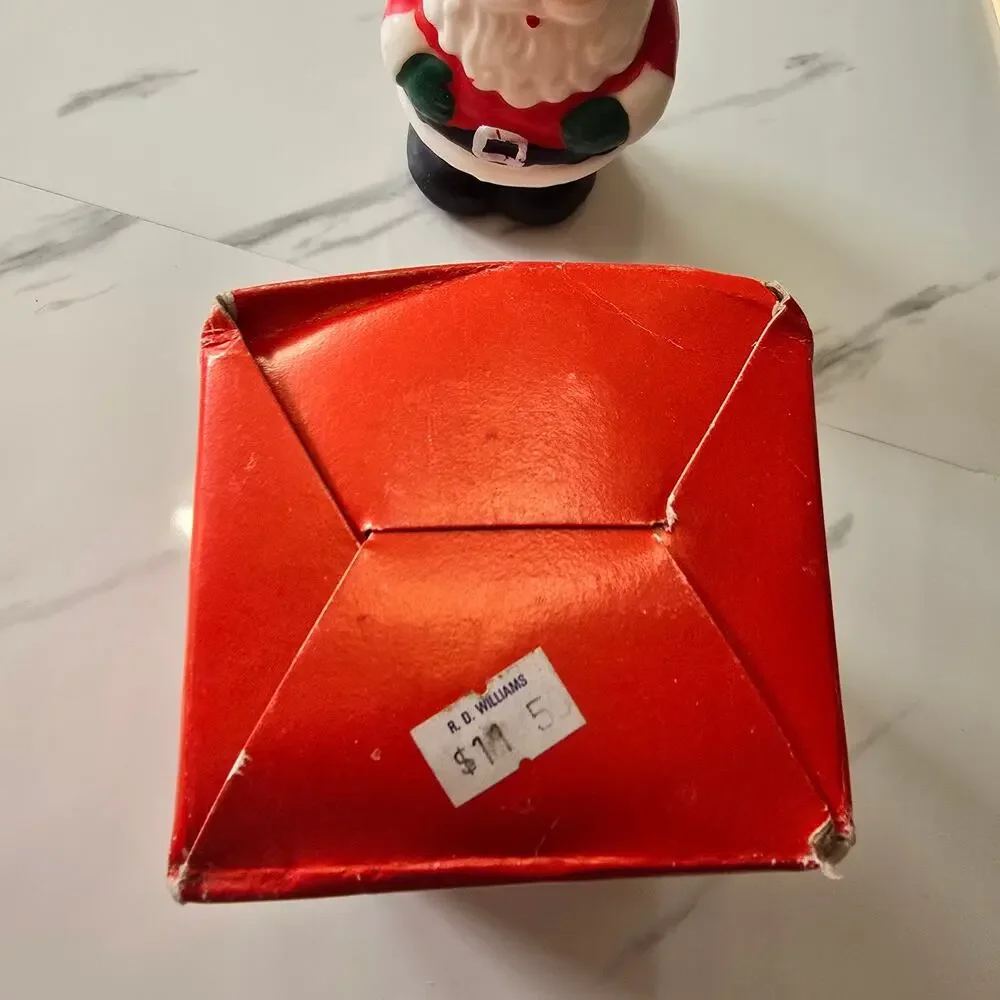 Vintage Made in Taiwan SANTA Musical Candle Unused New Christmas Decor Untested